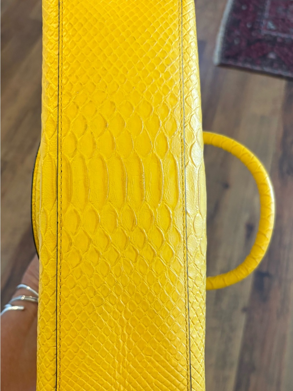 SOLD! Michael Kors Yellow Selma Satchel + a NWT Card Case to Create a Set! - Picture 10 of 11